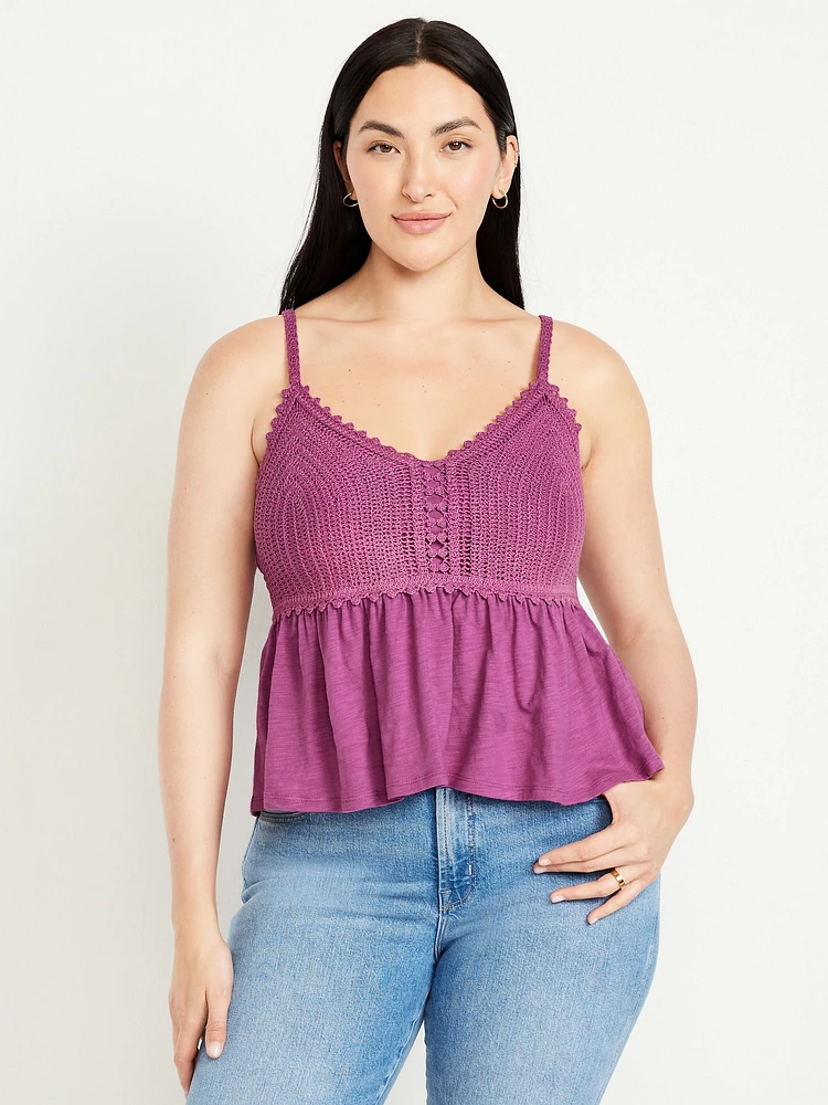 Sleeveless Crochet Top