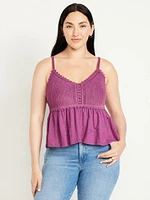 Sleeveless Crochet Top
