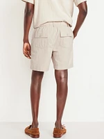 Crepe Workwear Shorts -- 7-inch inseam