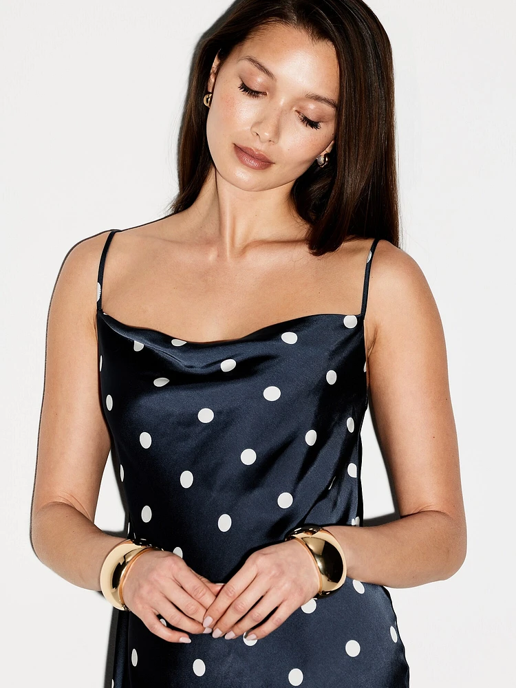 The Occasion by Old Navy Satin Cowl Maxi Dress