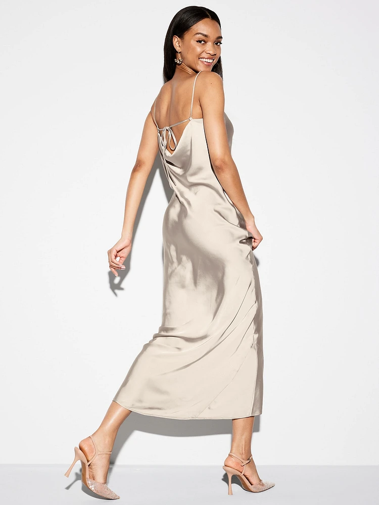 The Occasion by Old Navy Satin Cowl Maxi Dress