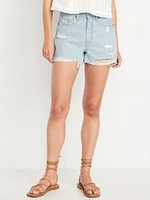 High-Waisted Rigid OG Jean Cut-Off Shorts - 3-inch inseam