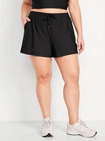 High-Waisted PowerSoft Shorts -- 3.5-inch inseam