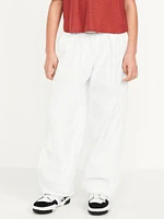 High-Waisted Crinkle Wide-Leg Pants for Girls