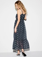 The Occasion by Old Navy Waist-Defined Chiffon Maxi Dress