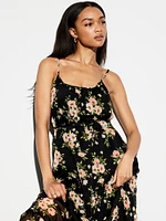 The Occasion by Old Navy Waist-Defined Chiffon Maxi Dress