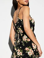 The Occasion by Old Navy Waist-Defined Chiffon Maxi Dress