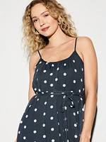 The Occasion by Old Navy Waist-Defined Chiffon Maxi Dress