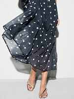 The Occasion by Old Navy Waist-Defined Chiffon Maxi Dress