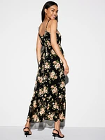 The Occasion by Old Navy Waist-Defined Chiffon Maxi Dress