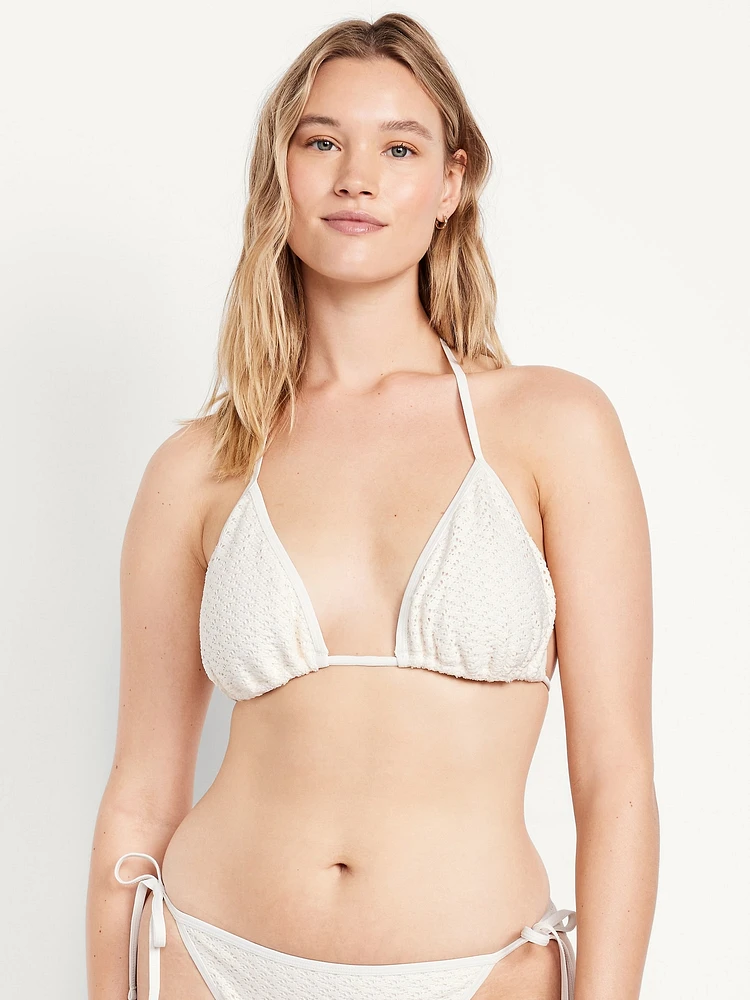 Crochet Triangle Bikini Swim Top