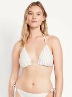 Crochet Triangle Bikini Swim Top