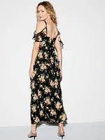 The Occasion by Old Navy Off-Shoulder Ruffle Chiffon Maxi Dress
