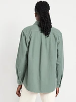 Contrast Stitch Workwear Shirt