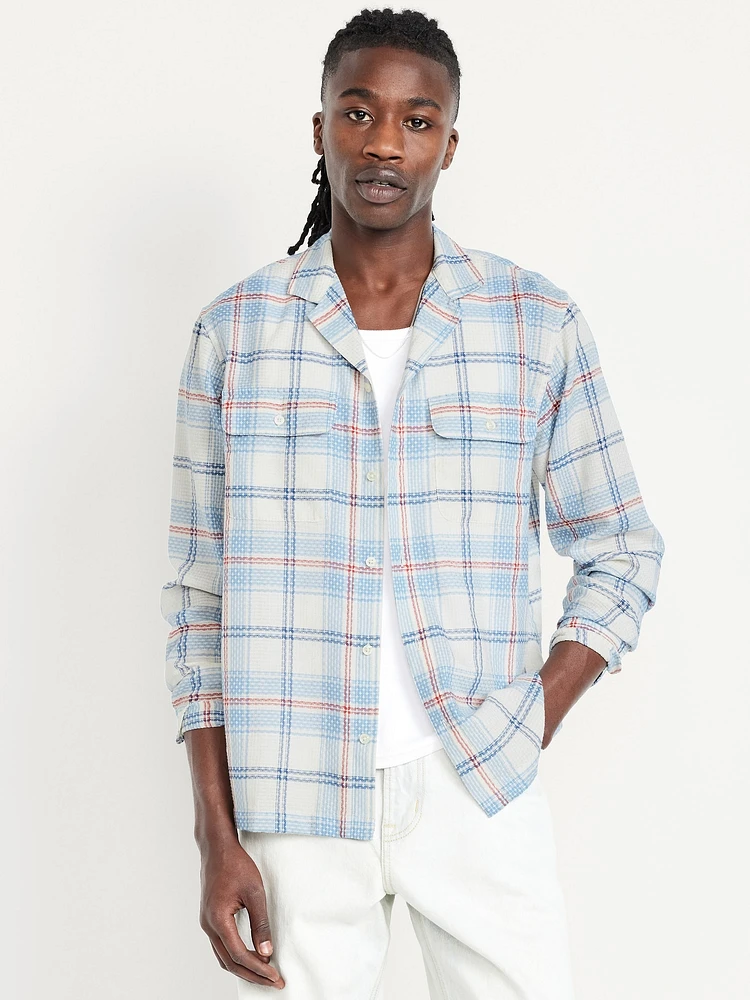 Lightweight Plaid Pocket Shirt