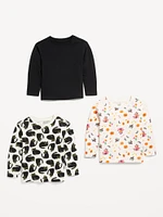Long-Sleeve T-Shirt 3-Pack for Toddler Girls