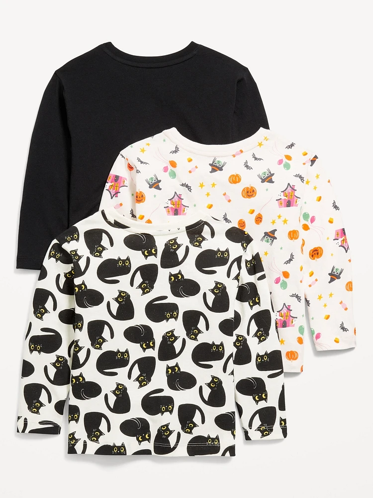Long-Sleeve T-Shirt 3-Pack for Toddler Girls
