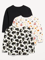 Long-Sleeve T-Shirt 3-Pack for Toddler Girls