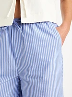 High-Waisted Poplin Super Wide-Leg Pants