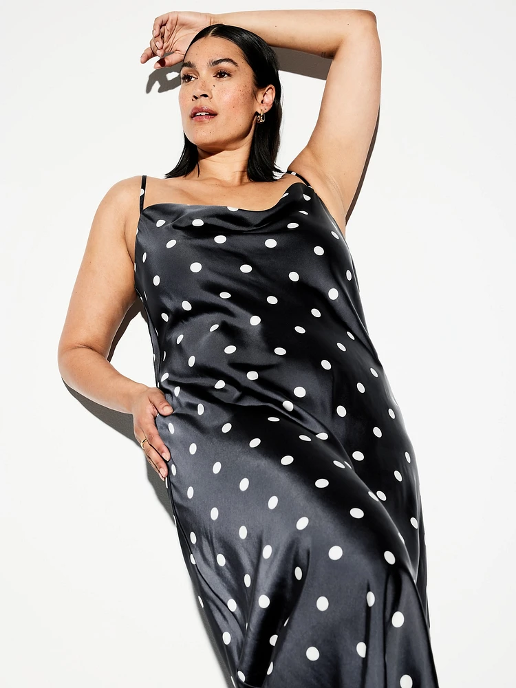 The Occasion by Old Navy Satin Cowl Maxi Dress