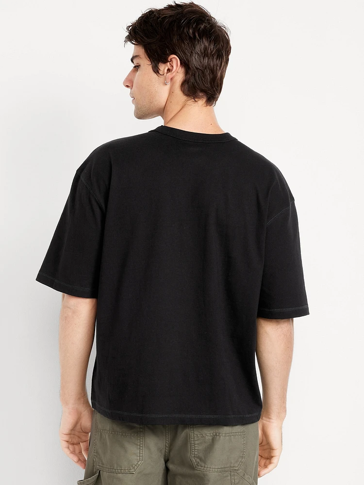 Garment-Dyed Cropped T-Shirt