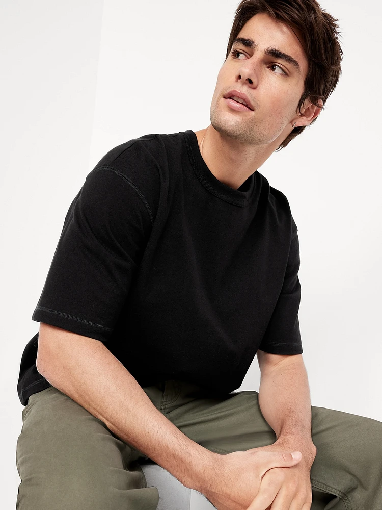 Garment-Dyed Cropped T-Shirt