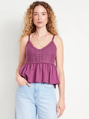 Sleeveless Crochet Top