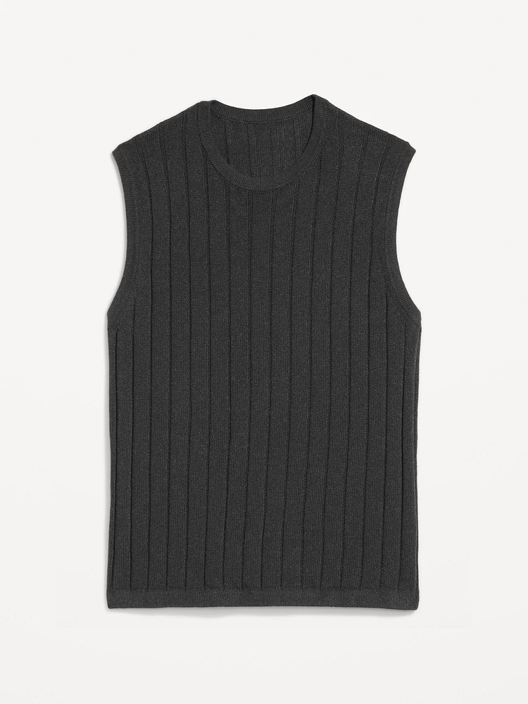 Ribbed Sweater Vest