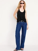Linen-Blend Tank Top
