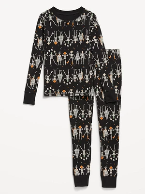 Printed Snug-Fit Graphic Pajama Set for Girls