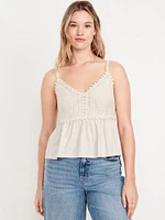 Sleeveless Crochet Top