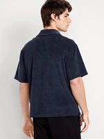 Short-Sleeve Cropped Terry Shirt