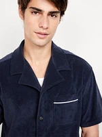 Short-Sleeve Cropped Terry Shirt
