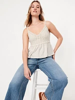 Sleeveless Crochet Top
