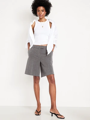 Mid-Rise Taylor Bermuda Shorts -- 10-inch inseam