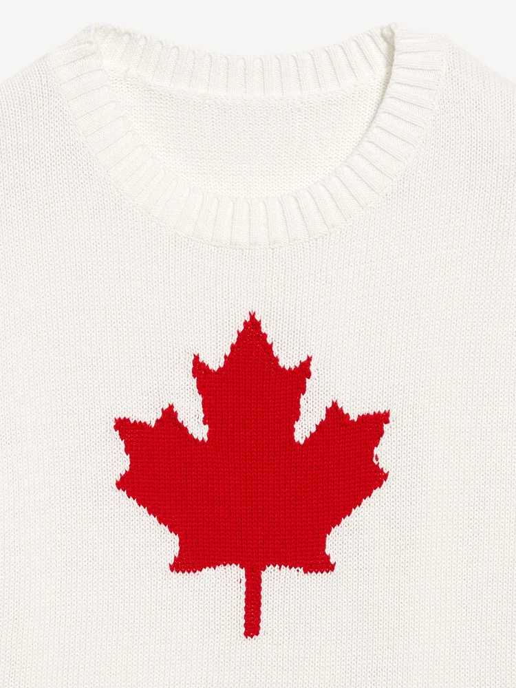 Canada Leaf Graphic Sweater