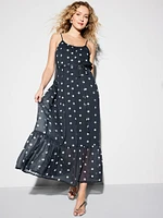 The Occasion by Old Navy Waist-Defined Chiffon Maxi Dress