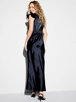 The Occasion by Old Navy Flutter-Sleeve Satin Maxi Dress