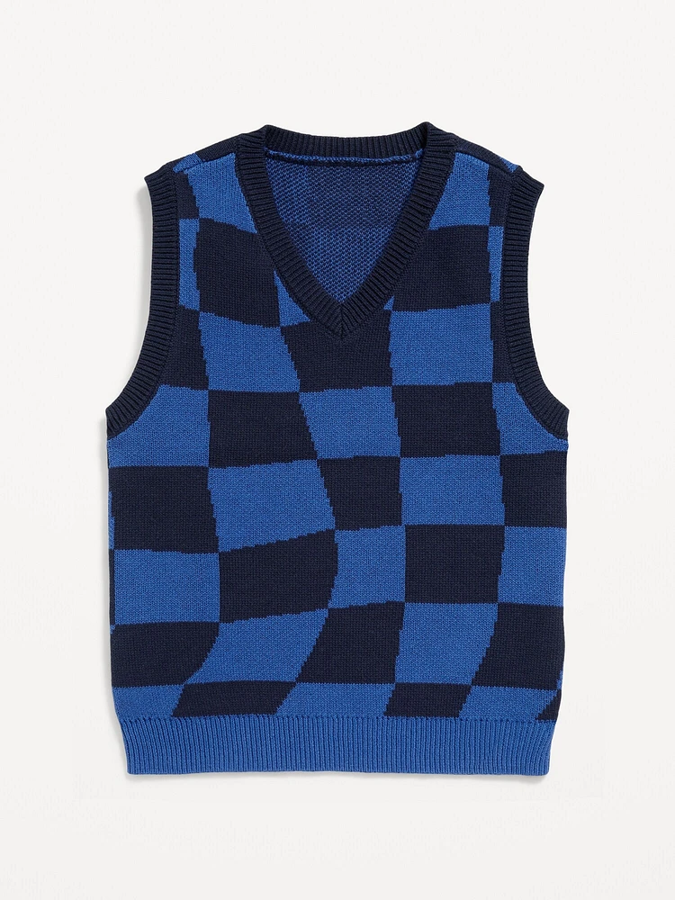 Sweater-Knit Vest for Boys