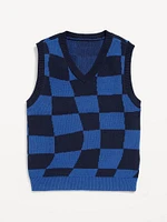 Sweater-Knit Vest for Boys