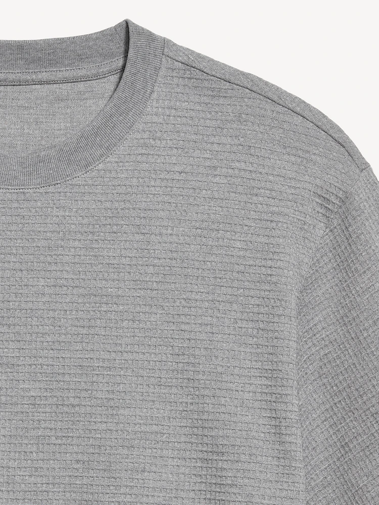 Waffle-Knit T-Shirt