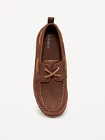 Faux-Leather Boat Shoes for Boys