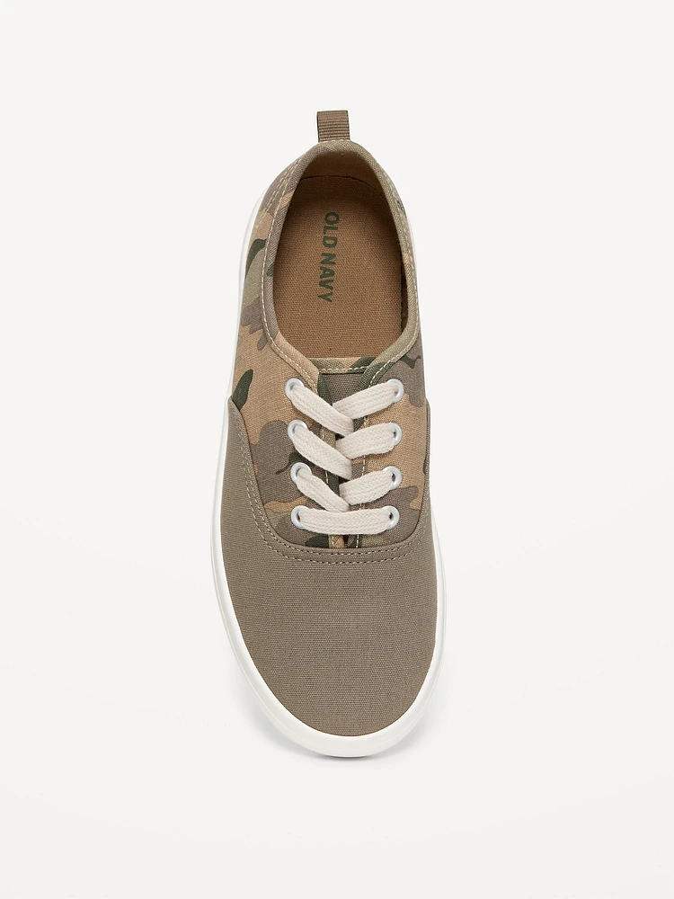 Canvas Lace-Up Sneakers for Boys