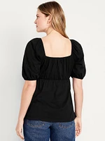 T-shirt à manches bouffantes de maternité