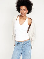 Racerback Crop Tank Top