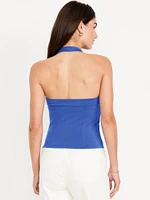Double-Layer Halter Top