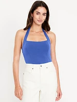 Double-Layer Halter Top