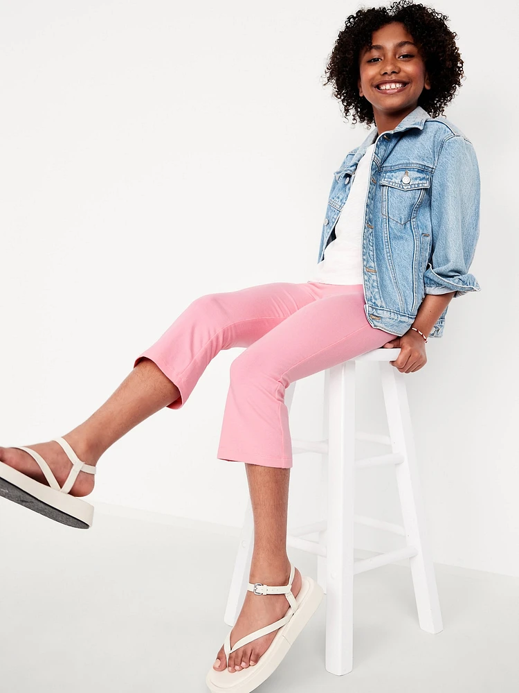 High-Waisted Kick Flare Leggings for Girls