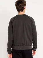 Garment-Dyed Crew-Neck Sweatshirt