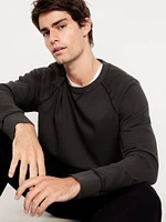 Garment-Dyed Crew-Neck Sweatshirt